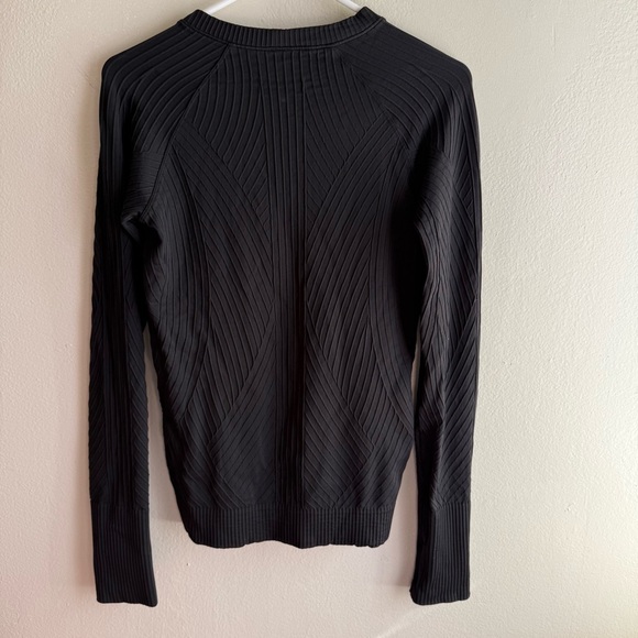LULULEMON REST LESS PULLOVER AERIAL CURRENT BLACK SIZE 6 - Picture 6 of 7